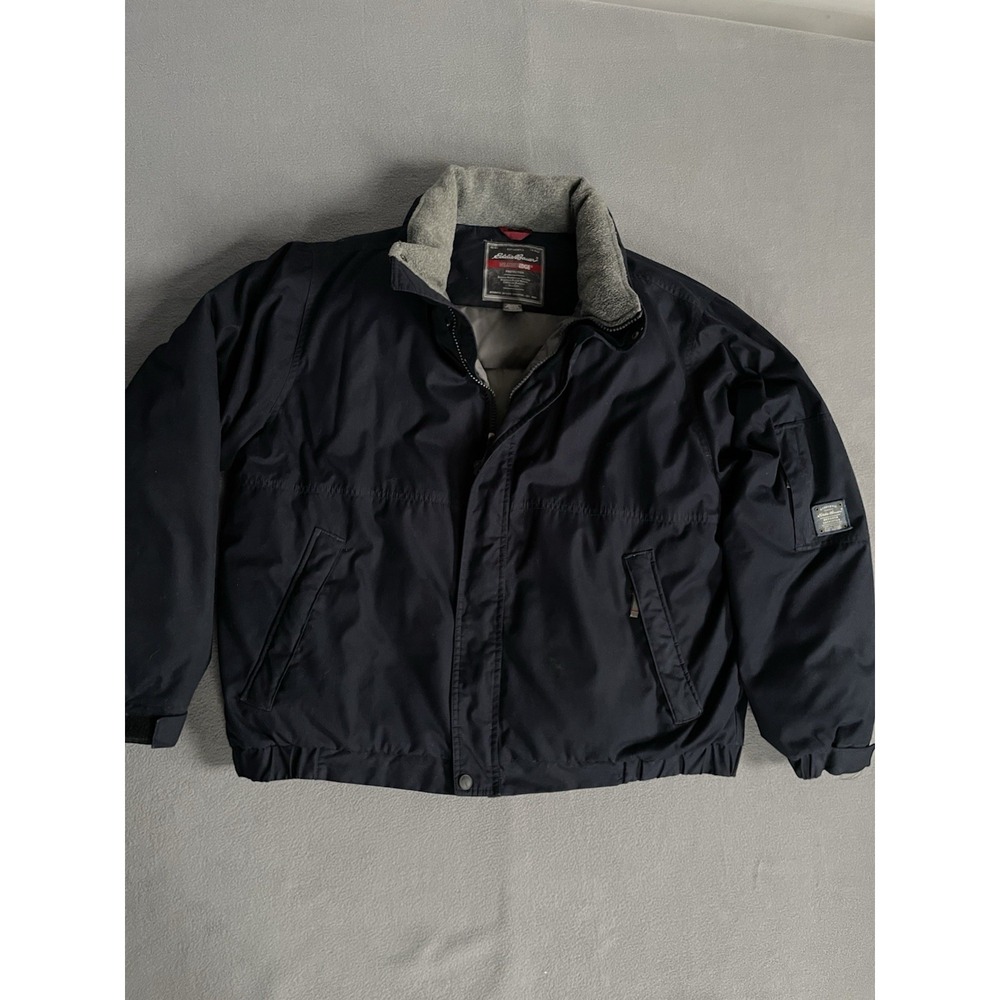 Eddie Bauer Goose Down Weather Edge Jacket Men Xl Blue